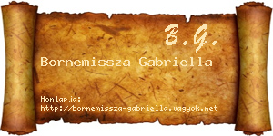 Bornemissza Gabriella névjegykártya